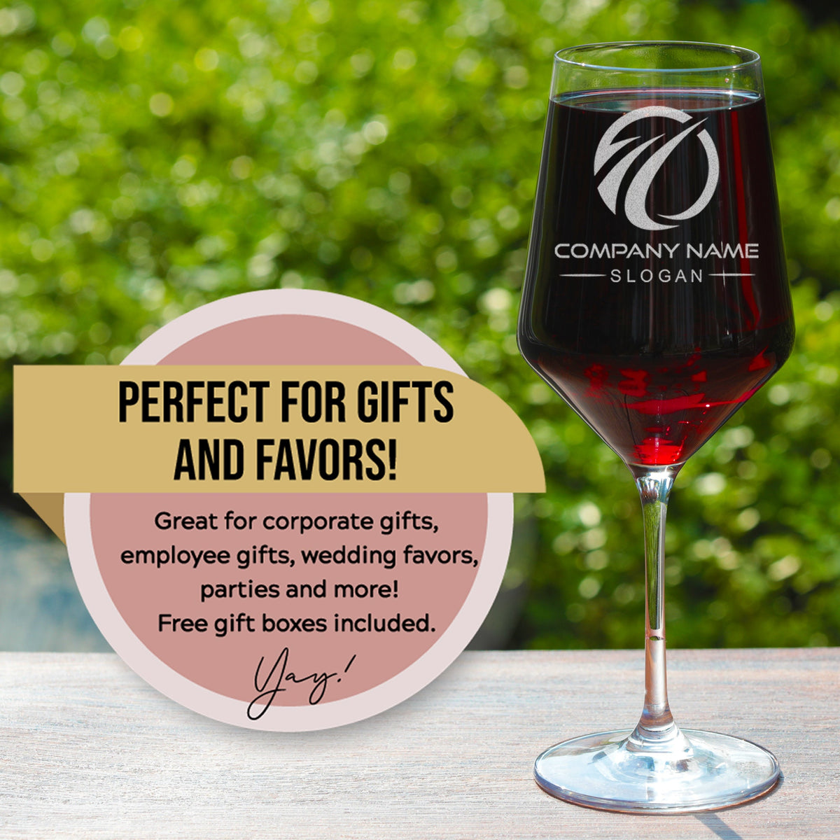 Personalized 18oz Crystal Wine Glass Bulk Pricing for Events & Gifts