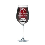 Custom Wine Glass with Engraved Logo