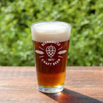 Custom Beer Pint Glass with Engraved Logo