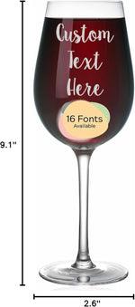 17oz Custom Stemmed Wine Glass