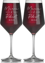 Personalized Wedding Wine Glasses