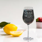 Personalized Bridesmaid Stemmed Wine Glasses