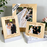 Personalized Wood Wedding Picture Frame