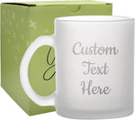 Custom Text Frosted Coffee Mug 11oz