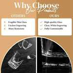 Personalized Shot Glass - Custom 3oz Groomsmen Drinking Glasses