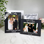 Personalized Black Wedding Picture Frame