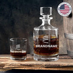 Custom Round Whiskey Decanter