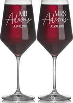 Personalized Wedding Wine Glasses