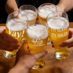 Custom Engraved 16oz Tall Pint Glass