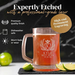 Personalized Groomsmen Beer Mug Glass