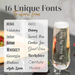 Custom Stemless Champagne Flute