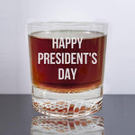 American Flag Bottom 12oz Bourbon Glass