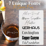 Whiskey Glass Bottom Engraved with Your Custom Text