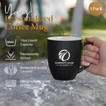 Custom Logo Black Coffee Mug