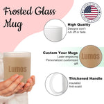 Custom Text Frosted Coffee Mug 11oz