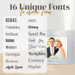 Personalized Metal Wedding Picture Frame