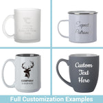 Custom Text Coffee Mug 16oz