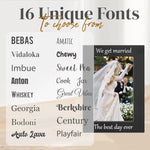 Personalized Black Picture Frame with Your Custom Text