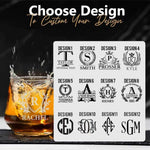 Personalized Whiskey Glasses - 13oz Rocks Bourbon Glass