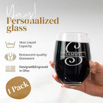 Personalized Wine Glass - Custom Wine Gift with Engraved Name