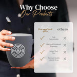 Custom Logo Grey Coffee Mug