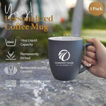 Custom Logo Grey Coffee Mug