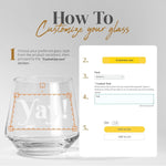 13oz Customized Bourbon Glass for Old Fashioned