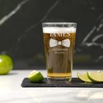 Personalized Groomsmen Beer Glass