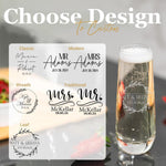 Personalized Wedding Stemless Champagne Flute
