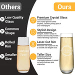Custom Stemless Champagne Flute