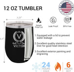 Personalized Wine Tumbler, Engraved Travel Mug