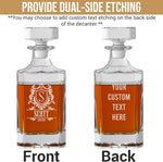 Personalized Whiskey Decanter, Custom 25oz Liquor Decanter