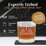 Personalized Whiskey Glass, Custom Monogrammed Whiskey Glass