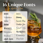 13oz Customized Bourbon Glass for Old Fashioned