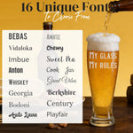 Custom Engraved 16oz Tall Pint Glass