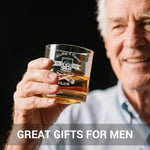 Custom Whiskey Glass with Custom Text, Logo and Bulk Pricing - Business, Corporate, Promotional, and Office Gifts, Party or Wedding Favors