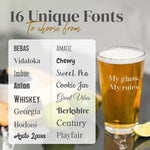 16oz Custom Beer Pint Glass