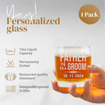 Personalized Father of The Bride or Groom Whiskey Glass