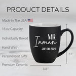 Personalized Mr & Mrs Coffee Mug