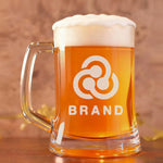 Custom Beer Mug with Engraved Logo