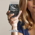 Personalized Wine Glass - Custom Monogrammed Wine Glasses with Engraved Name