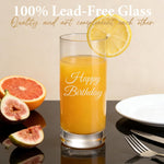 14oz Laser Engraved Custom Drinking Glass