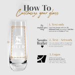 Custom Logo Stemless Champagne Glass