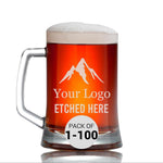 Custom Beer Mug with Engraved Logo
