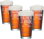 Personalized Father of The Bride or Groom Beer Pint