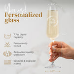Personalized Wedding Champagne Flutes-Engraved Mr and Mrs Toasting Flutes