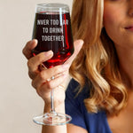 18oz Custom Crystal Wine Glass