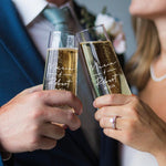 Personalized Wedding Stemless Champagne Flute