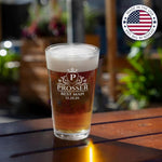 Personalized Groomsmen Beer Glass