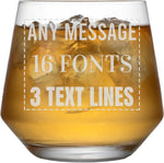13oz Customized Bourbon Glass for Old Fashioned